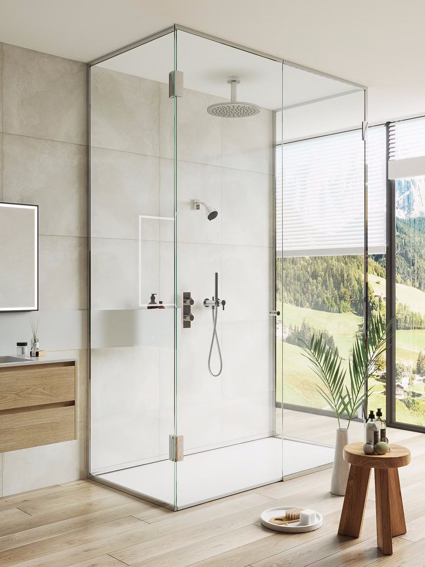 Wall Recessed Linear Drain, 35 Inch Tile-in Shower Wall Drain Flangeless Design