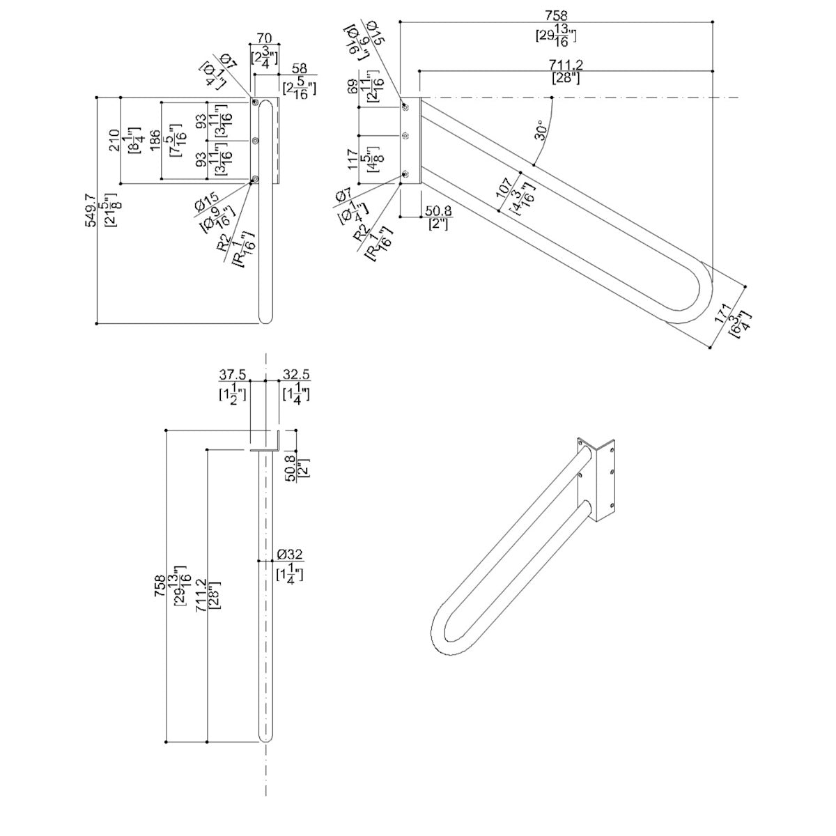 Door Frame Grab Rails for Elderly Safety, Sturdy Doorway Grab Handle