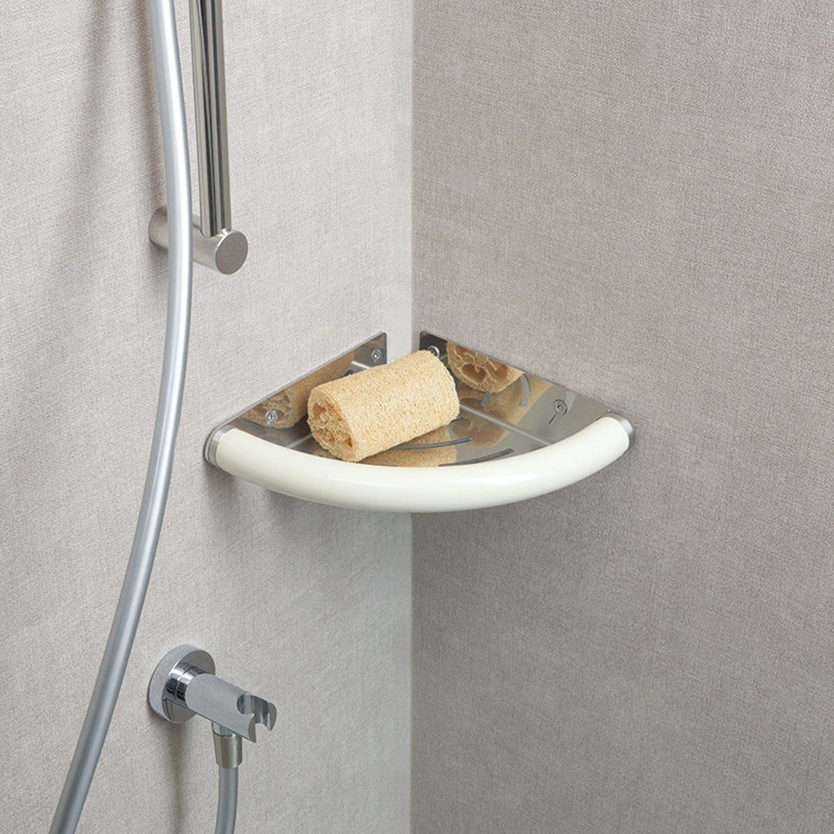 Safety Grab Bar with Storage Shelf for Bath and Shower