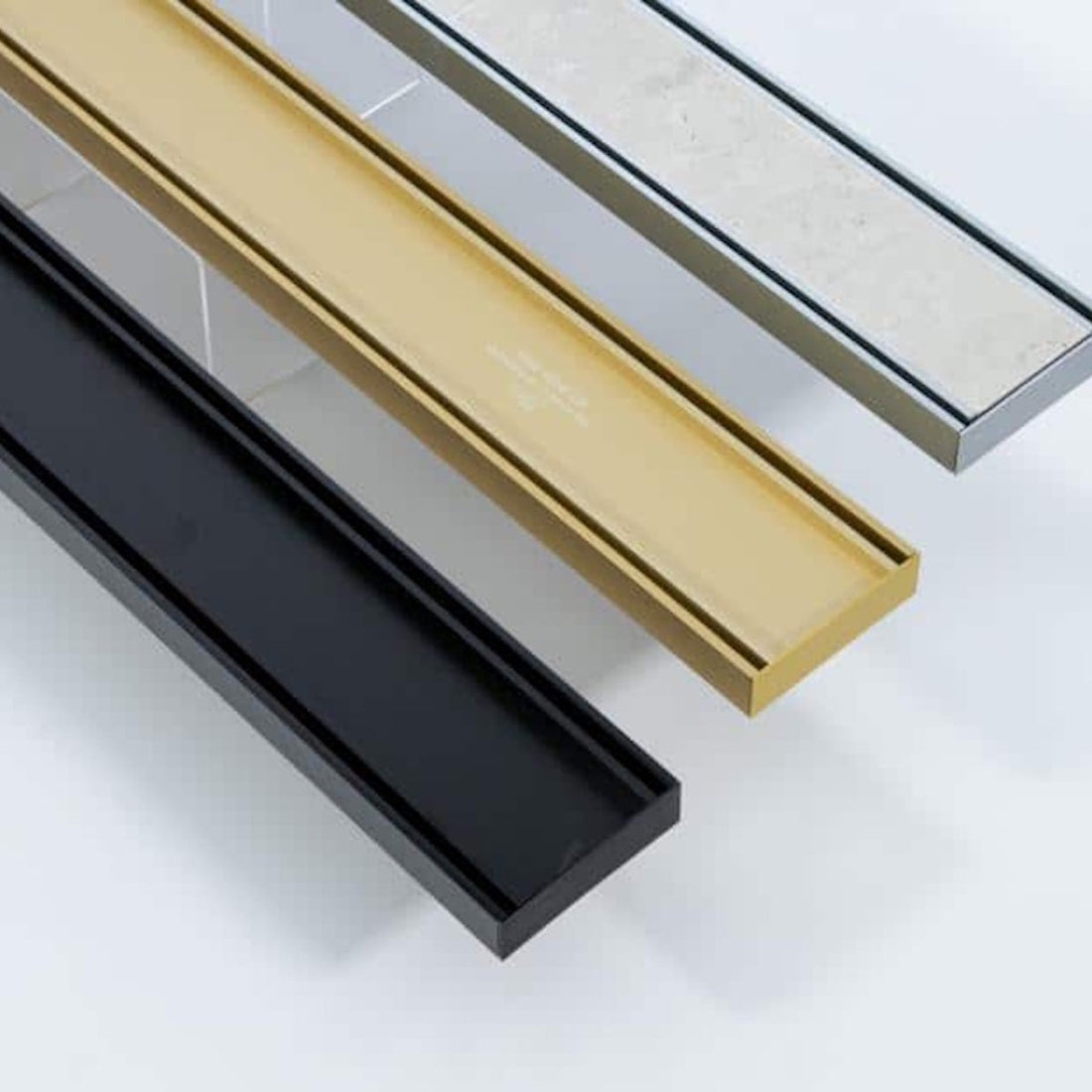 Custom Made-to-Order Side Outlet Linear Shower Drains