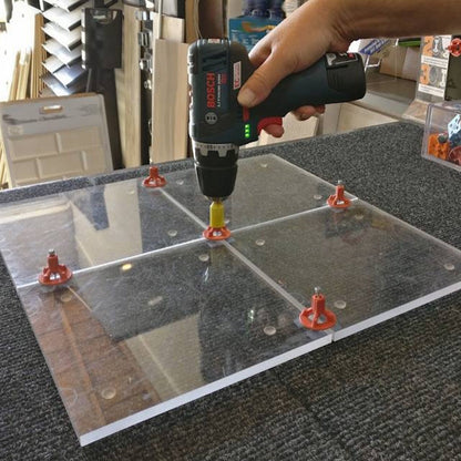 Tile Leveling System 400-Piece Grid Kit, Covers 380 Sq. Ft. for Shower Tile