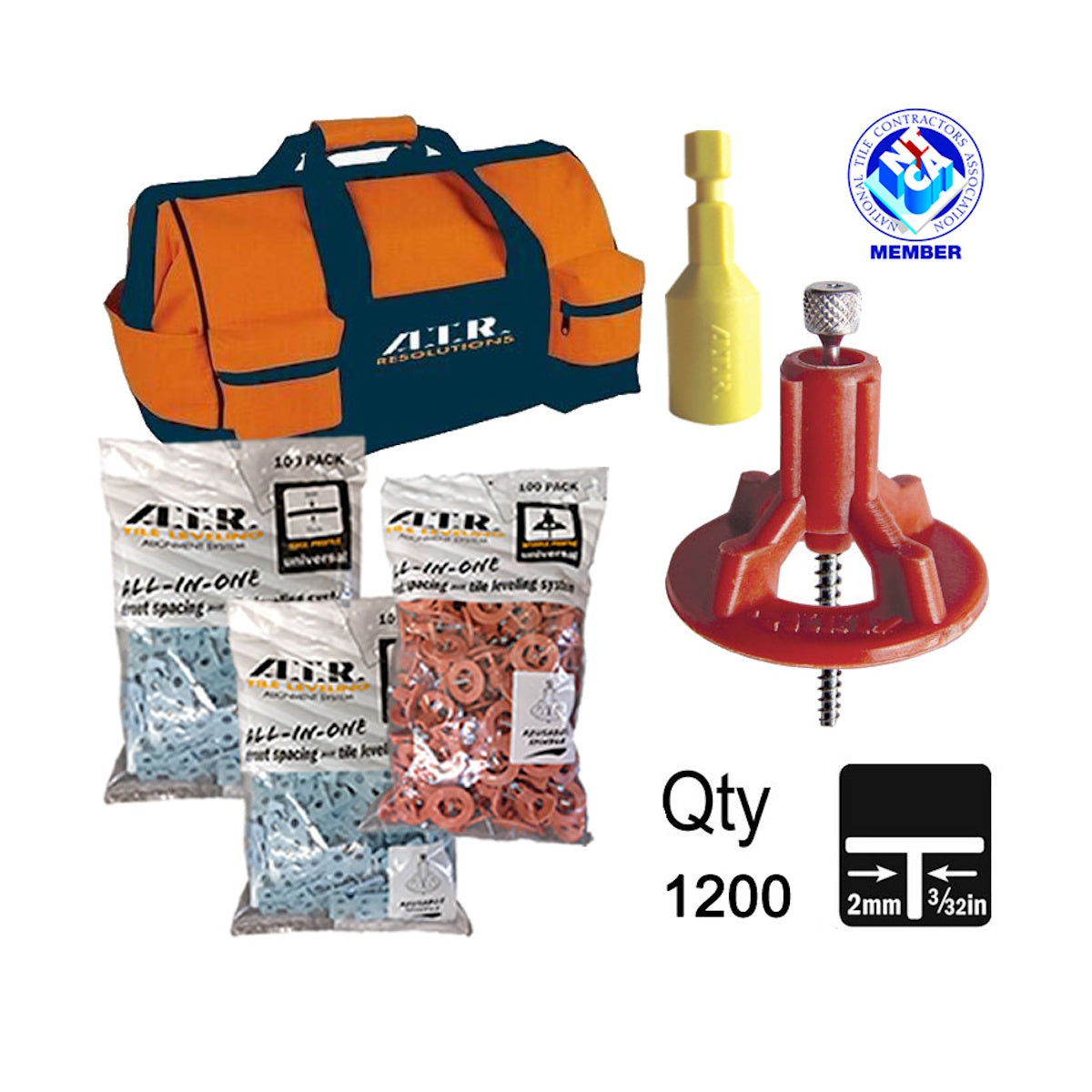 Best Tile Leveling System for Shower – 1200-Piece Offset Brick Layout Kit for Large Projects