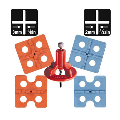 Tile Leveling System 400-Piece Grid Kit, Covers 380 Sq. Ft. for Shower Tile