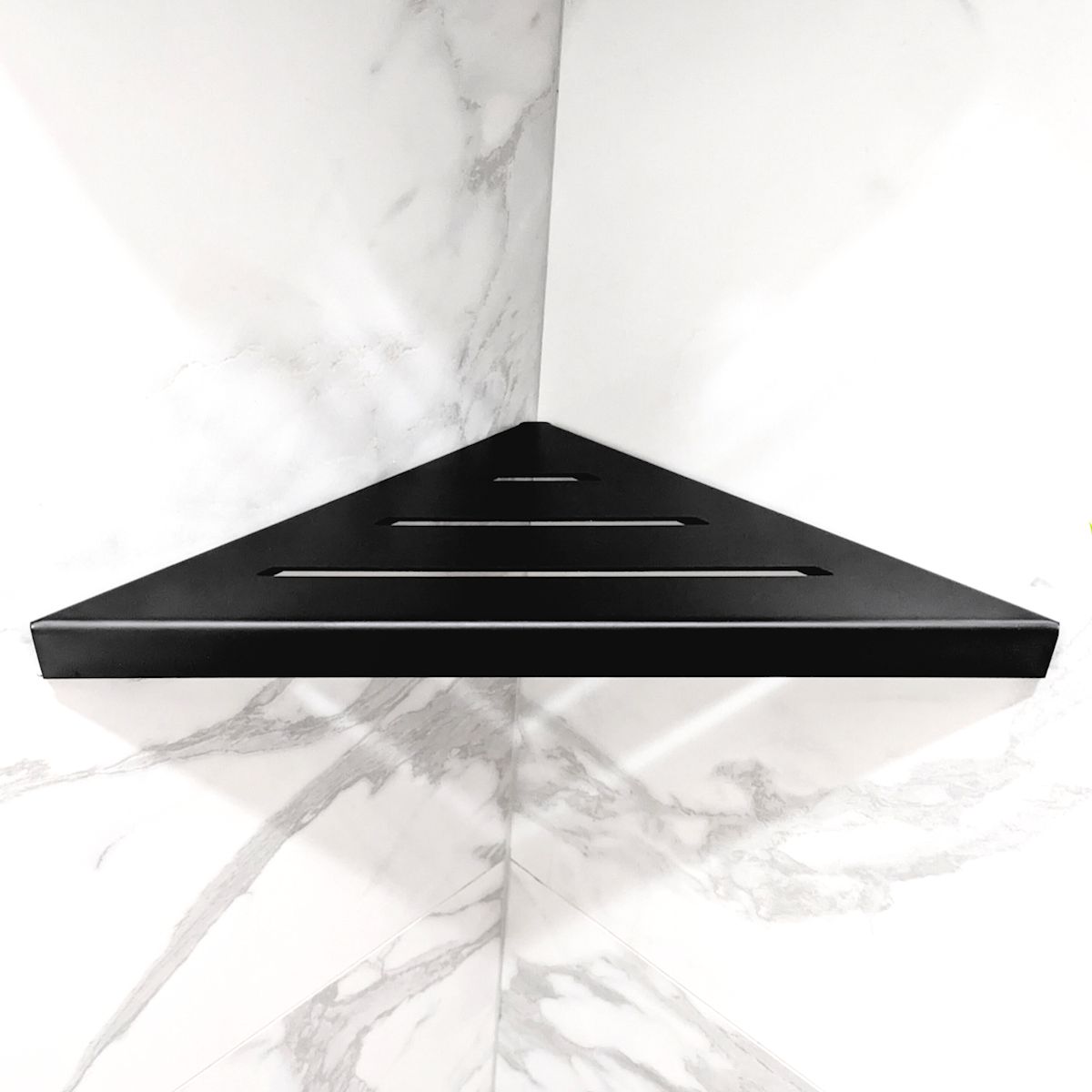 Black Triangle Shower Shelf