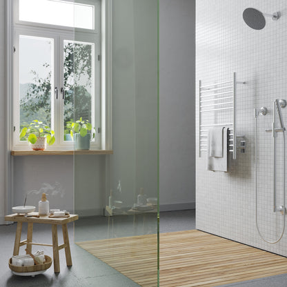 Amba Cape Straight Towel Warmer, 12 Bars, Plug-In or Hardwired, W 23" H 31.5"