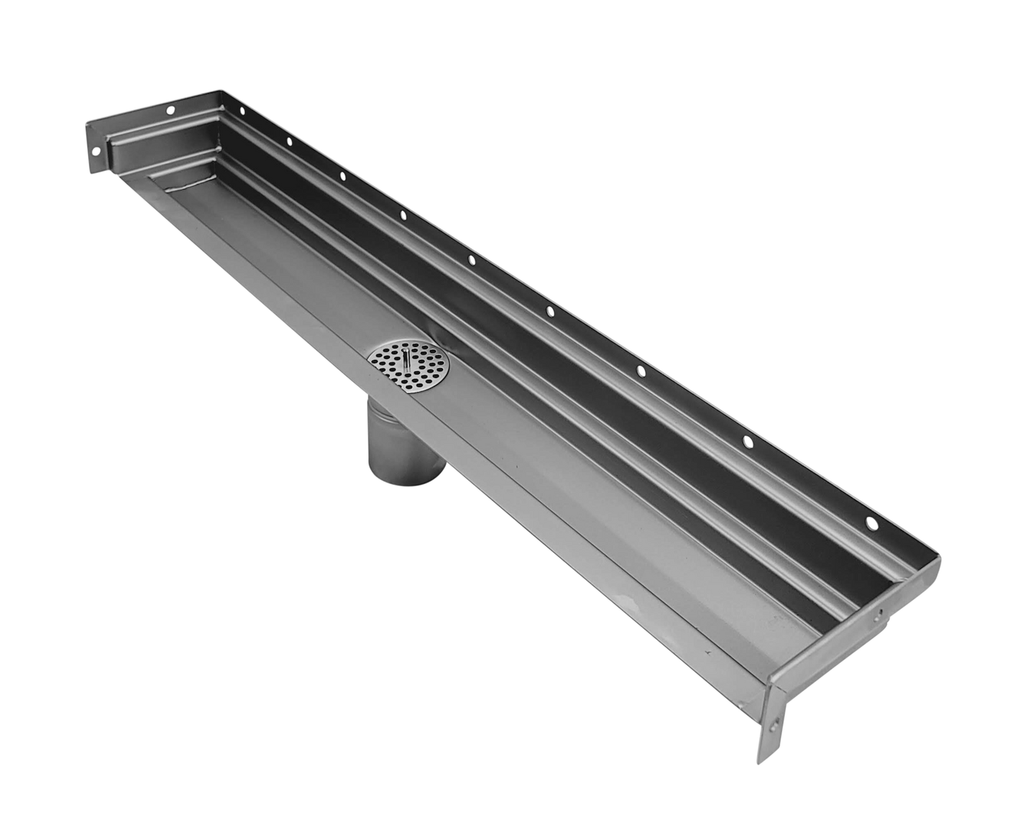 30 Inch Tile Insert Wall-to-Wall Linear Drain with Three Side Flange, Drains Unlimited