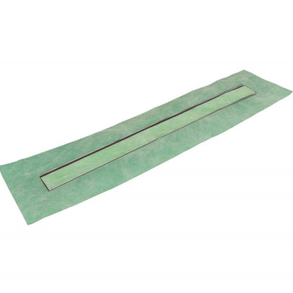 Invisible Linear Shower Drain Kit with Hair Trap and Flange Base, SereneDrains
