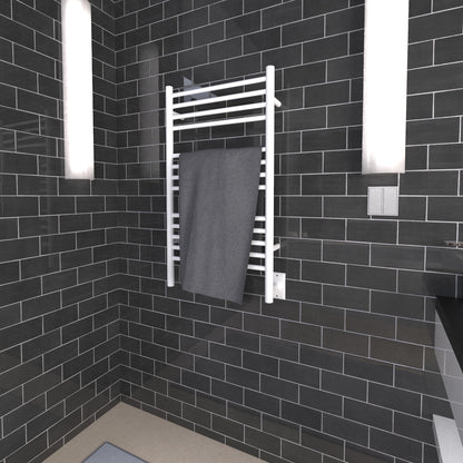 Amba Jeeves C Straight Towel Warmer for Bathrooms, Hardwired, 13 Bars, W 21" H 36"