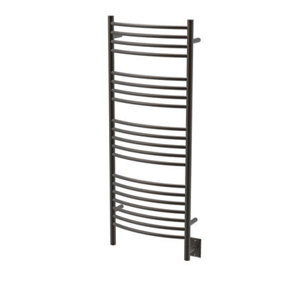 Amba Jeeves D Curved Large Towel Warmer, Hardwired, 20 Bars, W 21" H 53"