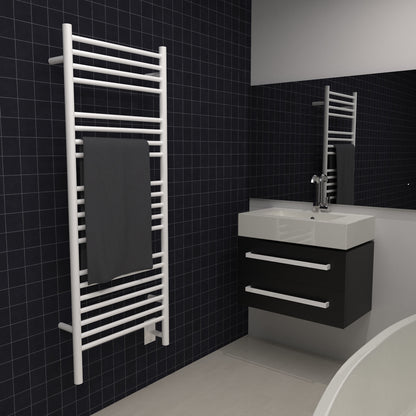 Amba Jeeves D Straight Large Towel Warmer, Hardwired, 20 Bars, W 21" H 53"