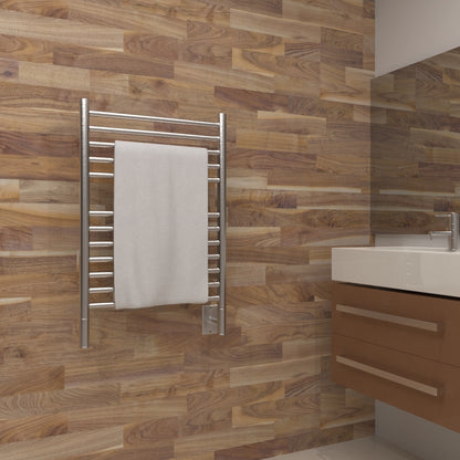 Amba Jeeves E Straight Towel Warmer Rack, Hardwired, 12 Bars, W 21" H 31"