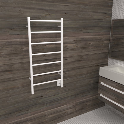 Amba Jeeves F Straight Towel Warmer Rack, Hardwired, 7 Bars, W 21" H 41"