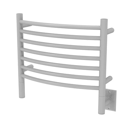 Amba Jeeves H Curved Wall Mounted Towel Warmer, 7 Bars, Hardwired, 21" W x 18" H