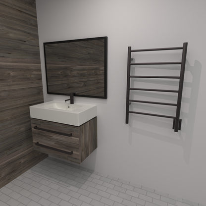 Amba Jeeves J Straight Towel Warmer Rack, 6 Bars, Hardwired, 21" W x 31" H