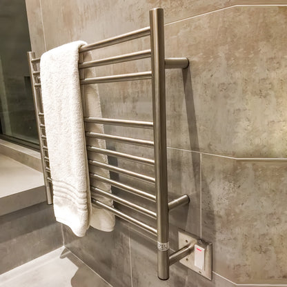 Amba Jeeves K Straight Towel Warmer Rack, Hardwired, 10 Bars, W 30" H 27"