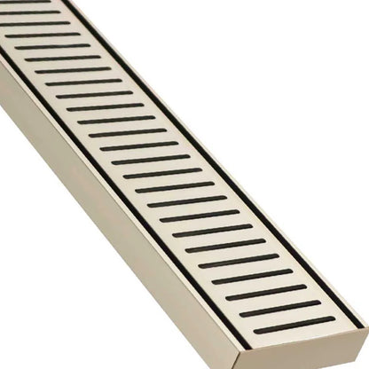 24 Inch Custom Linear Shower Drain, Lauxes Grates NeXT Generation Drains