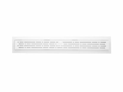 16 Inch Matte White Linear Shower Drain, Broken Lane Design by SereneDrains