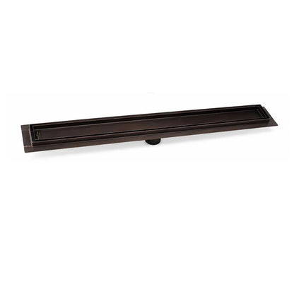 Oil Rubbed Bronze tile insert linear shower drain – SereneDrains