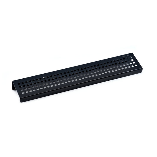 Matte Black Shower Shelf, Elegant Drill & Screw Wall Mount Shower Shelf, Traditional Square Design