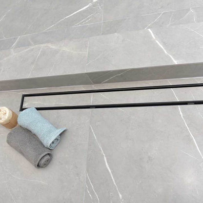 Vertical-to-Horizontal ABS Side Discharge Adapter with Tile Insert Linear Shower Drain Kit