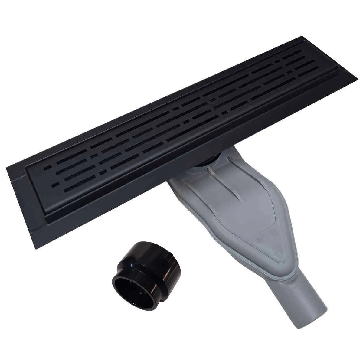 SereneDrains Polished Linear Drains with Horizontal Side Outlet Discharge