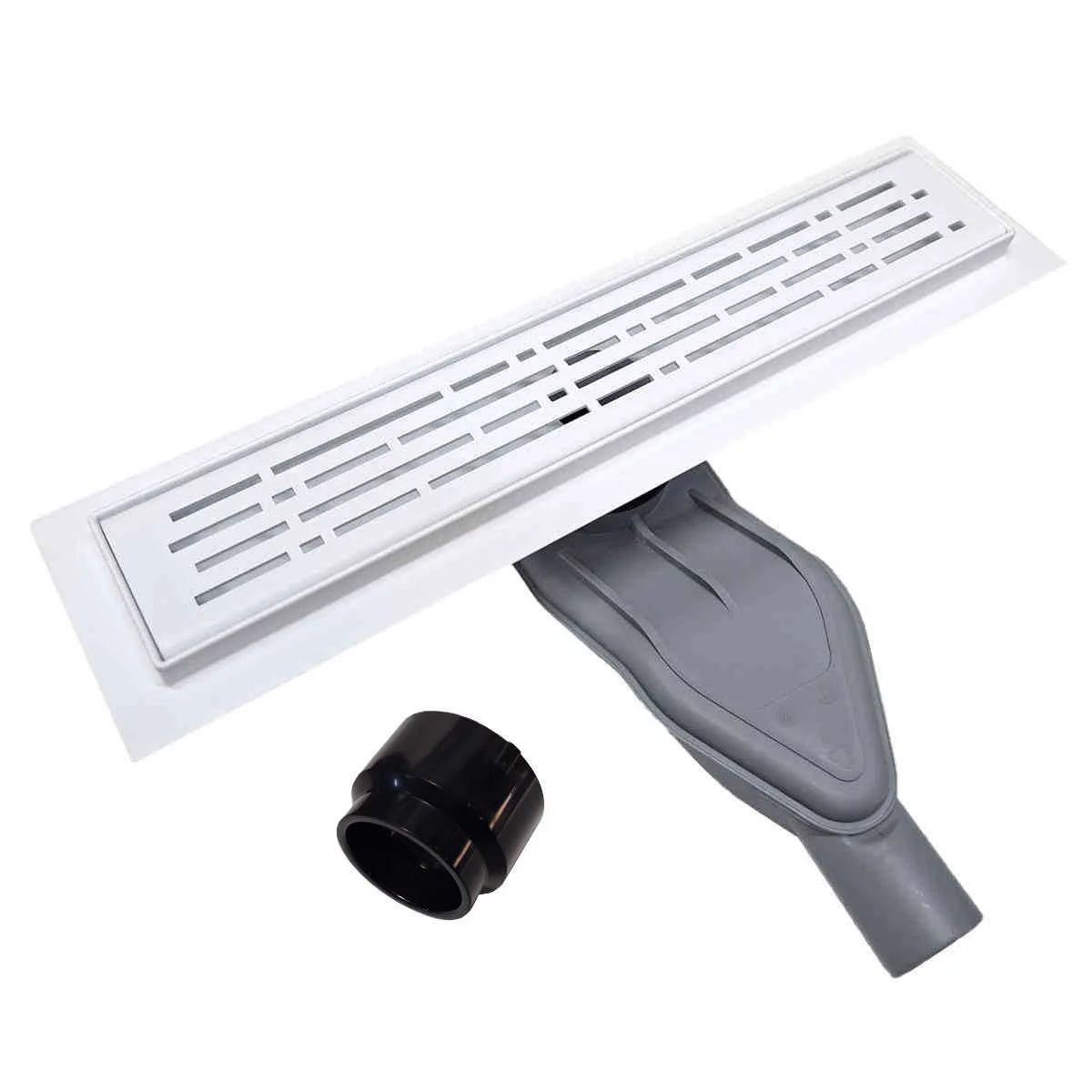 SereneDrains Polished Linear Drains with Horizontal Side Outlet Discharge