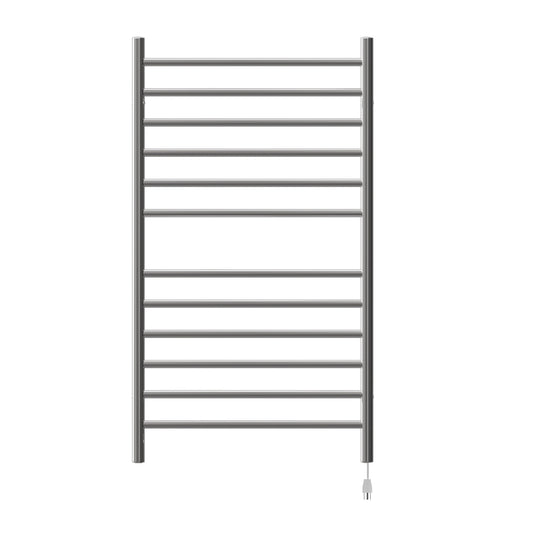 Amba Radiant Wall mounted Towel Warmer, Large Straight 12 Bar Towel Warmer