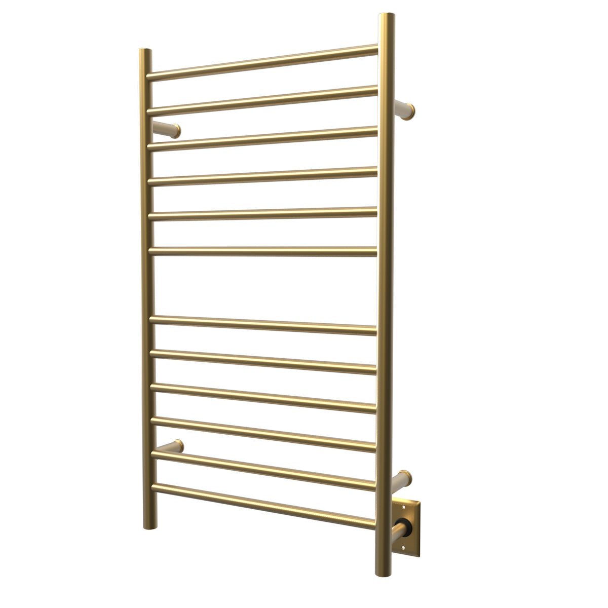 Amba Radiant Wall mounted Towel Warmer, Large Straight 12 Bar Towel Warmer