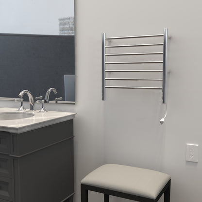 Amba Radiant Small 7 Bar Towel Warmer for Small Showers RWHS Polished