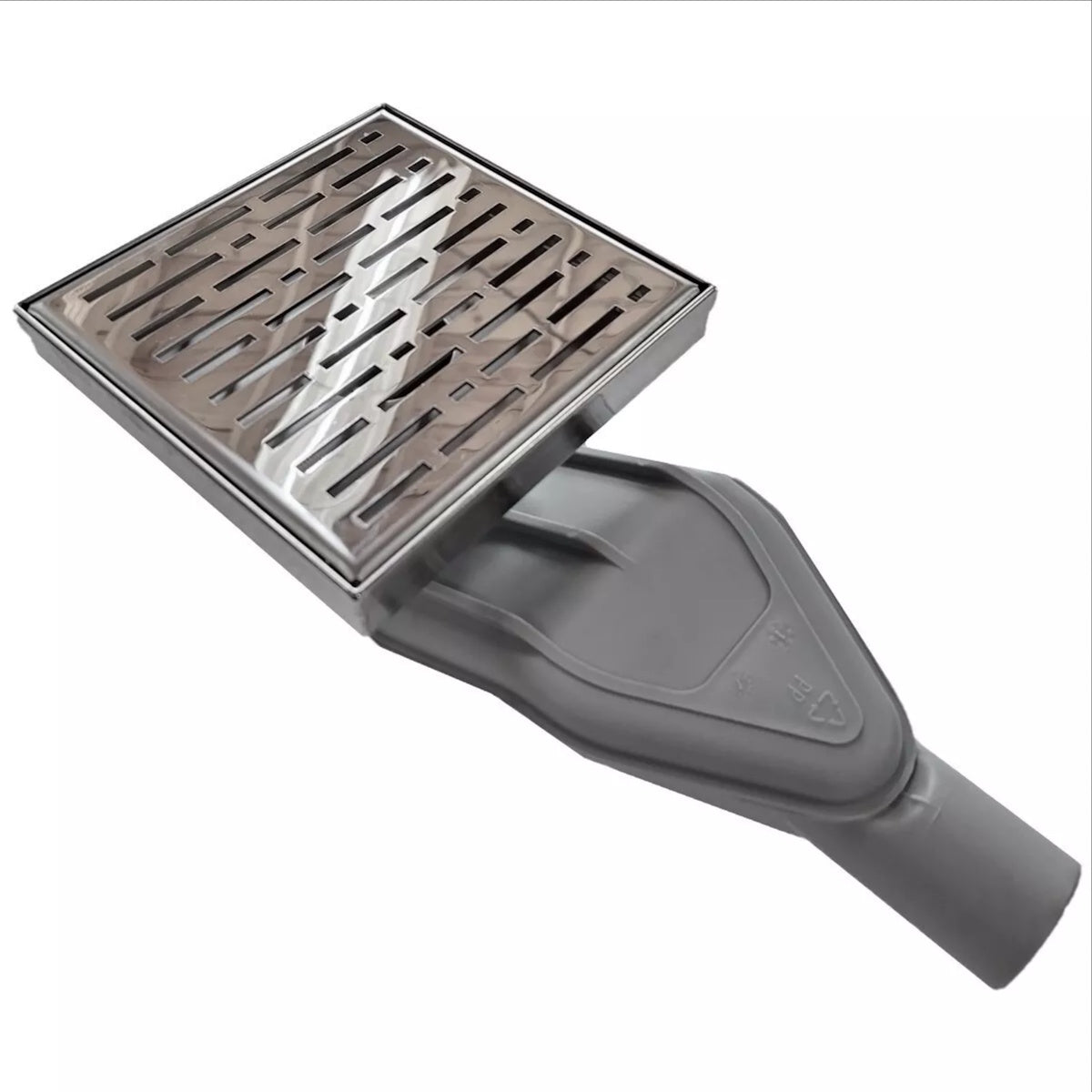 Side Outlet Discharge Adapter and Square Drain Bundle - Polished