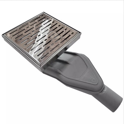 Side Outlet Discharge Adapter and Square Drain Bundle - Polished