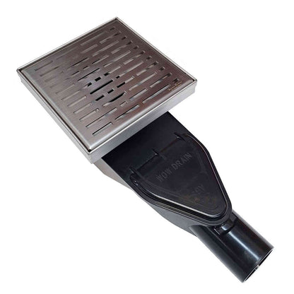 ABS Horizontal Side Discharge Drain Reducer for PVC Base Pipe & P-Trap, with Square Shower Drain