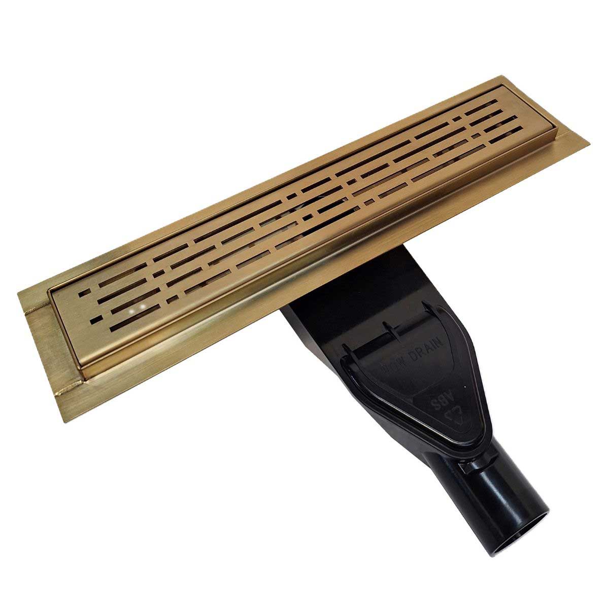 SereneDrains Vertical-to-Horizontal Shower Drain Outlet Side Discharge Adapter, Thick ABS Plastic