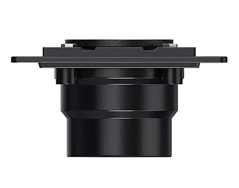 4 Inch Brushed Square Shower Drain Kit with Hair Trap and Base Flange – Traditional Square Design