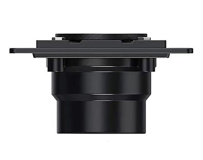 4 Inch Brushed Square Shower Drain Kit with Hair Trap and Base Flange – Traditional Square Design