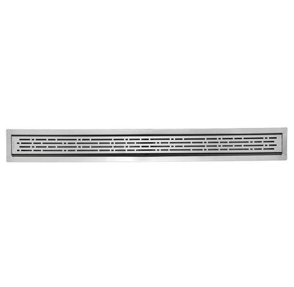 Side Outlet Converter for Shower Drain with Brushed Linear Drain Kit