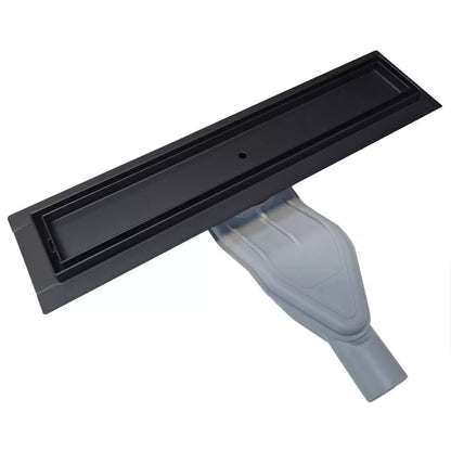 SereneDrains Brushed Linear Drain with Horizontal Side Outlet Adapter Kit