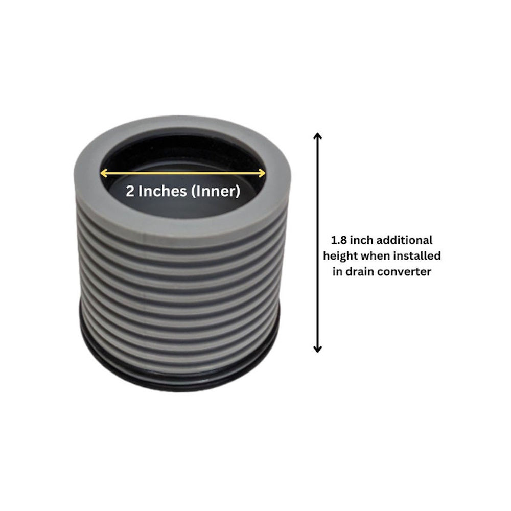 SereneDrains Height Extension Fitting for Drain Horizontal Side Outlet Converter