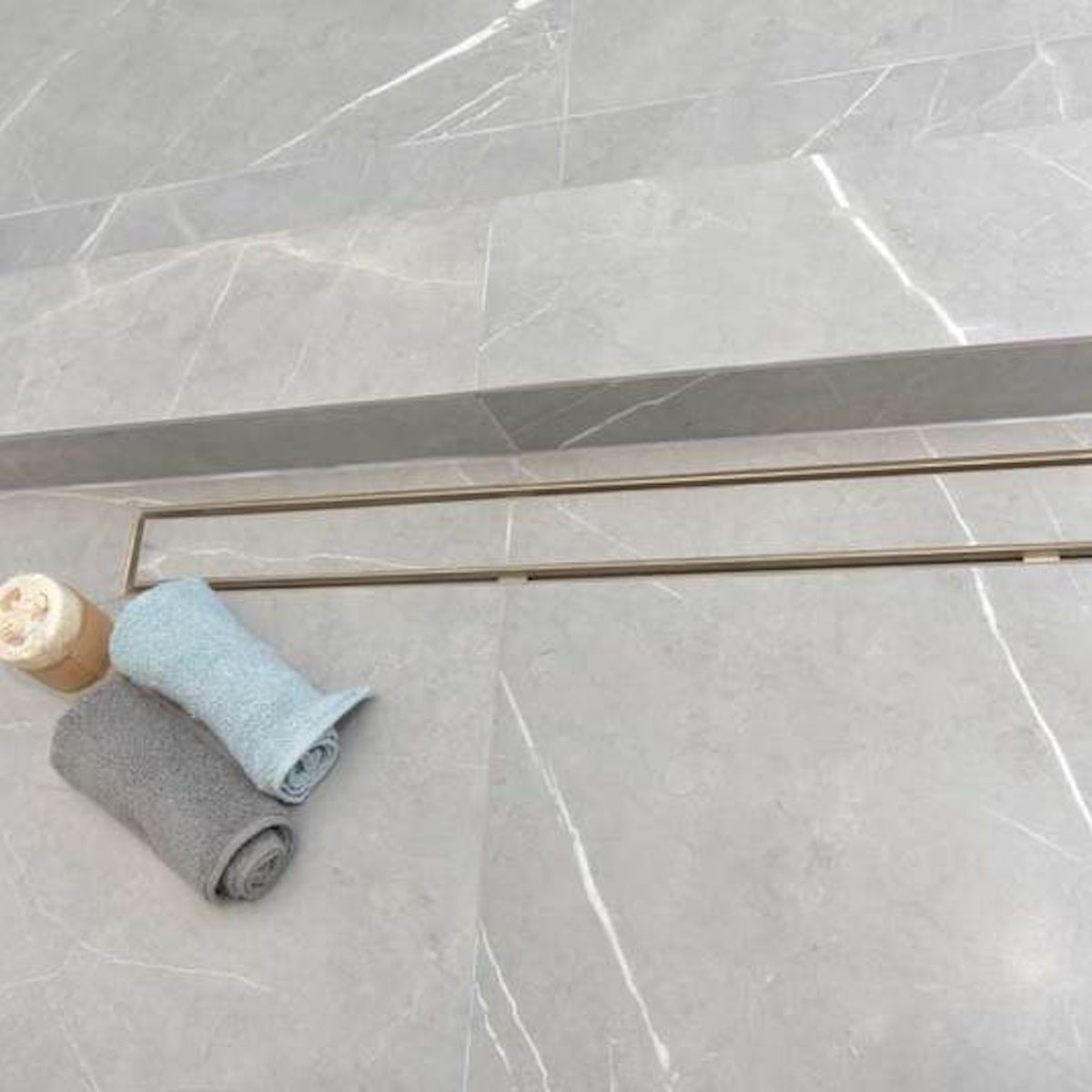 Vertical-to-Horizontal ABS Side Discharge Adapter with Tile Insert Linear Shower Drain Kit