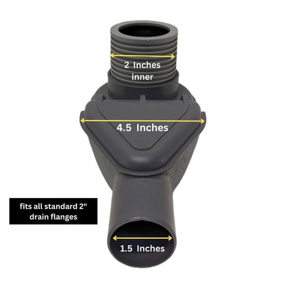 SereneDrains Height Extension Fitting for Drain Horizontal Side Outlet Converter