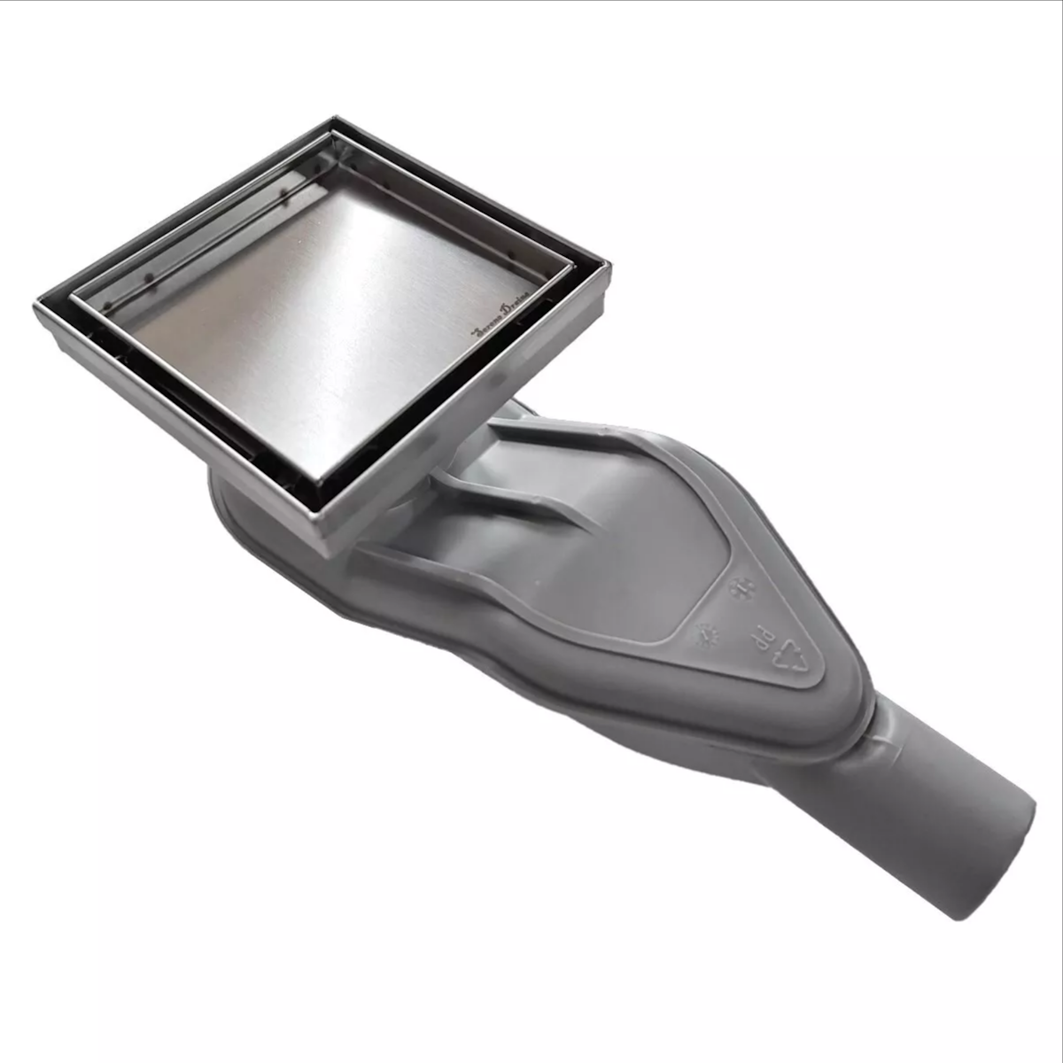 Side Outlet Horizontal Discharge Adapter & Tile Insert Square Drain Kit