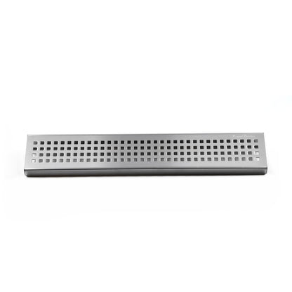 SereneDrains brushed stainless steel wall-mounted shower shelf 