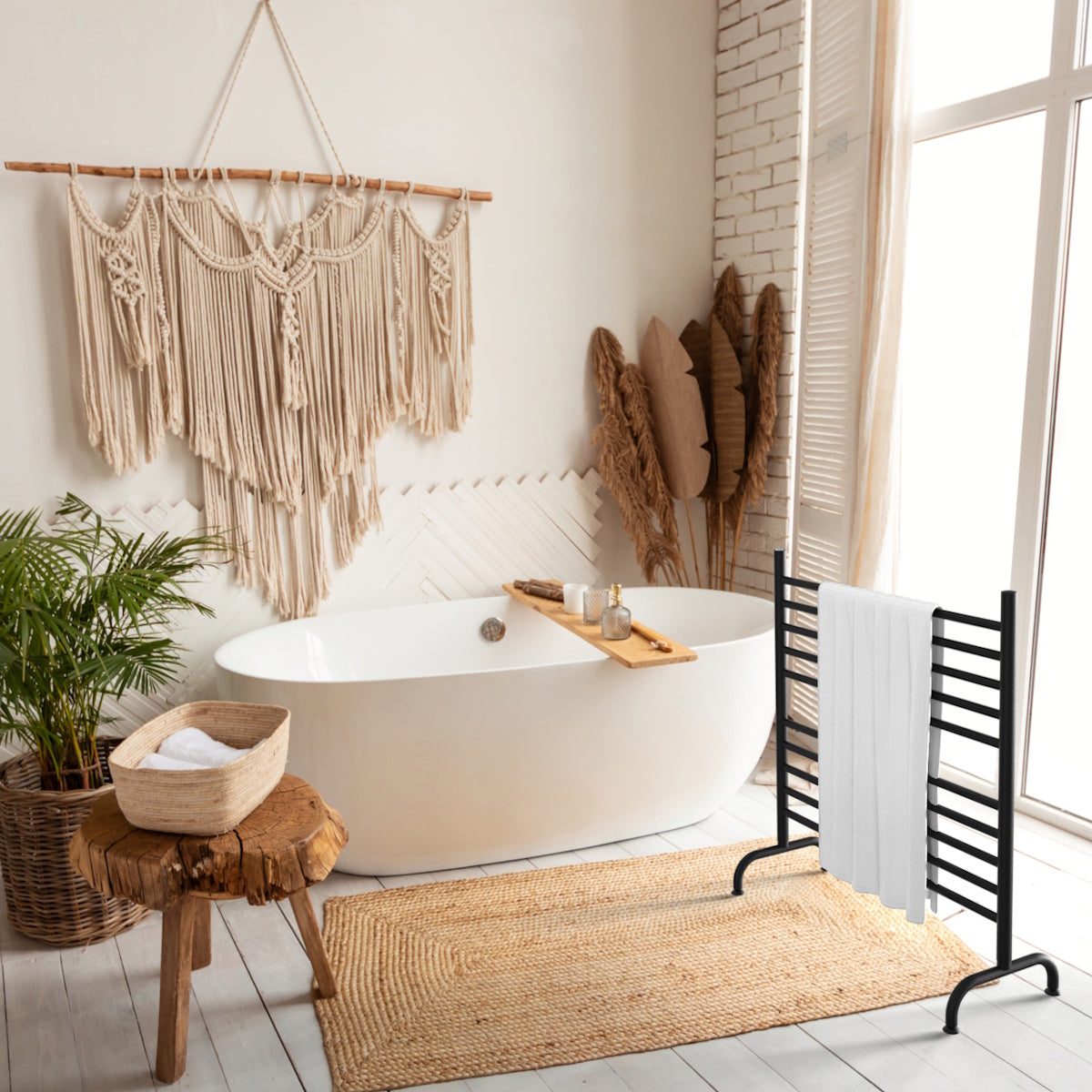 Freestanding Towel Warmer Amba Solo 33 Inch Freestanding Towel Rack