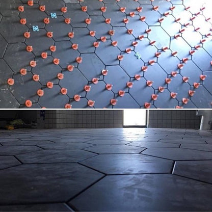 Best Tile Leveling System for Shower – 1200-Piece Offset Brick Layout Kit for Large Projects