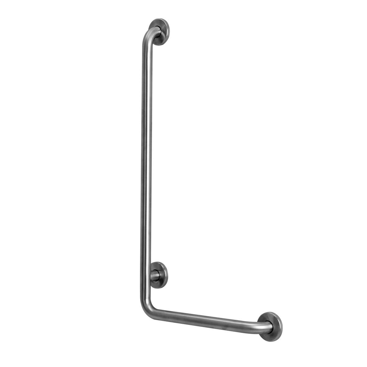 L Shaped Grab Bar for Bathrooms, Satin Finish, Left or Right Option