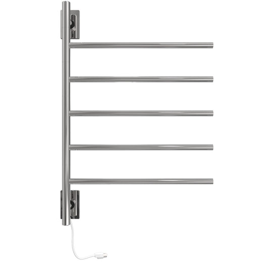 Amba SB5 Swivel Towel Warmer, 5 Bars, Hardwired/Plug-in Combo, Rotating Towel Rack