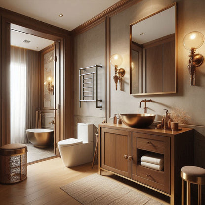 Hardwired Towel Warmer, Amba Traditional Model T-2536, 8 Bars