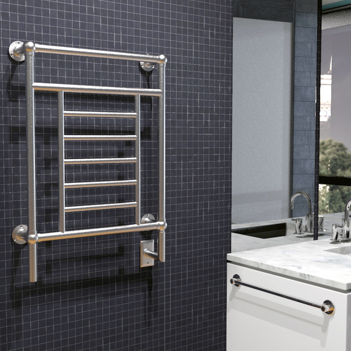 Hardwired Towel Warmer, Amba Traditional Model T-2536, 8 Bars