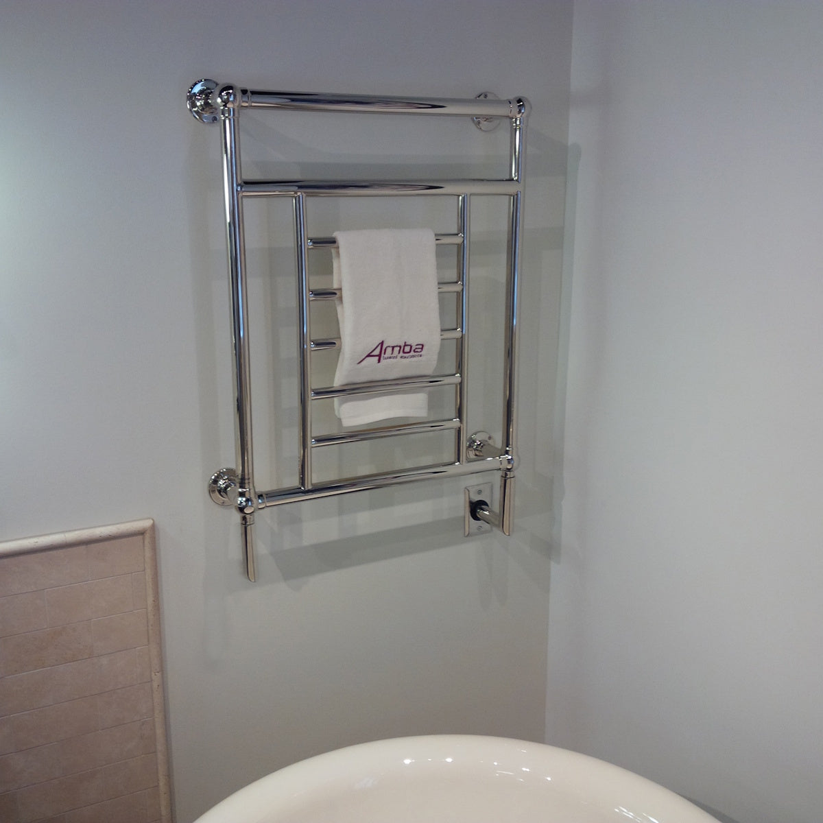 Hardwired Towel Warmer, Amba Traditional Model T-2536, 8 Bars