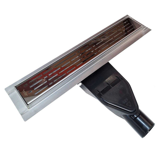 Vertical-to-Horizontal Linear Shower Drain Kit – ABS Side Discharge Adapter | SereneDrains